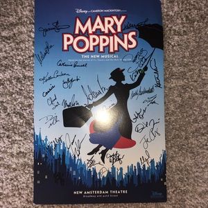 Authentic signed Mary Poppins poster